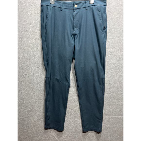 Lululemon ABC Commission Slim Fit Trouser Pants Navy Blue Mens 33x29 - Picture 2 of 11